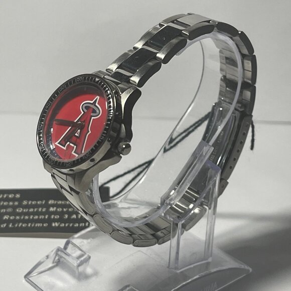 Los Angeles Angels MLB Ladies Stainless-Steel Luxury Watch by Game Time NEW!!